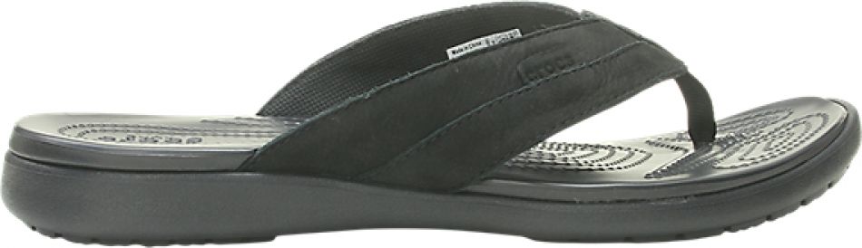 crocs santa cruz leather flip