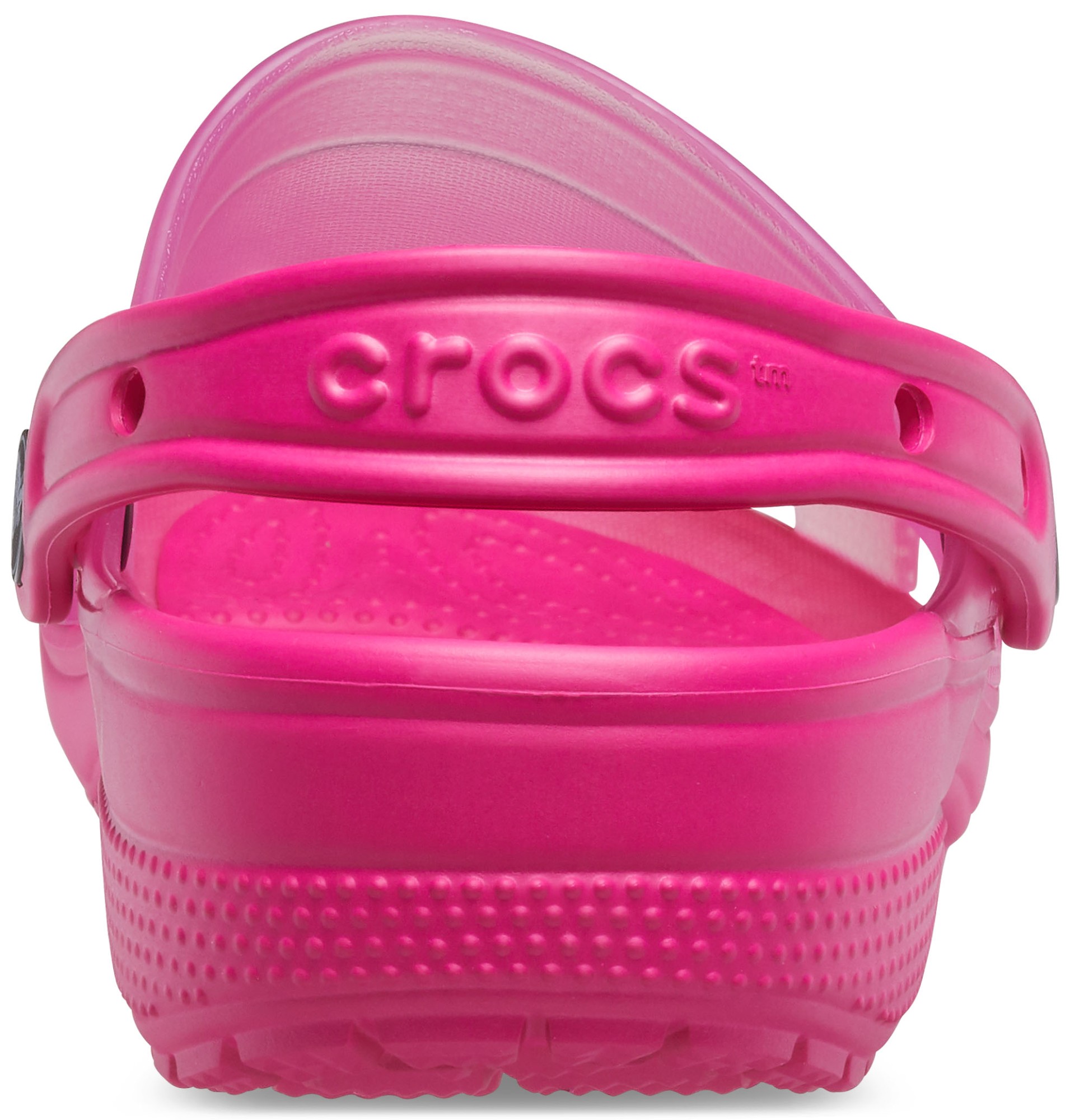 crocs classic translucent clog pink